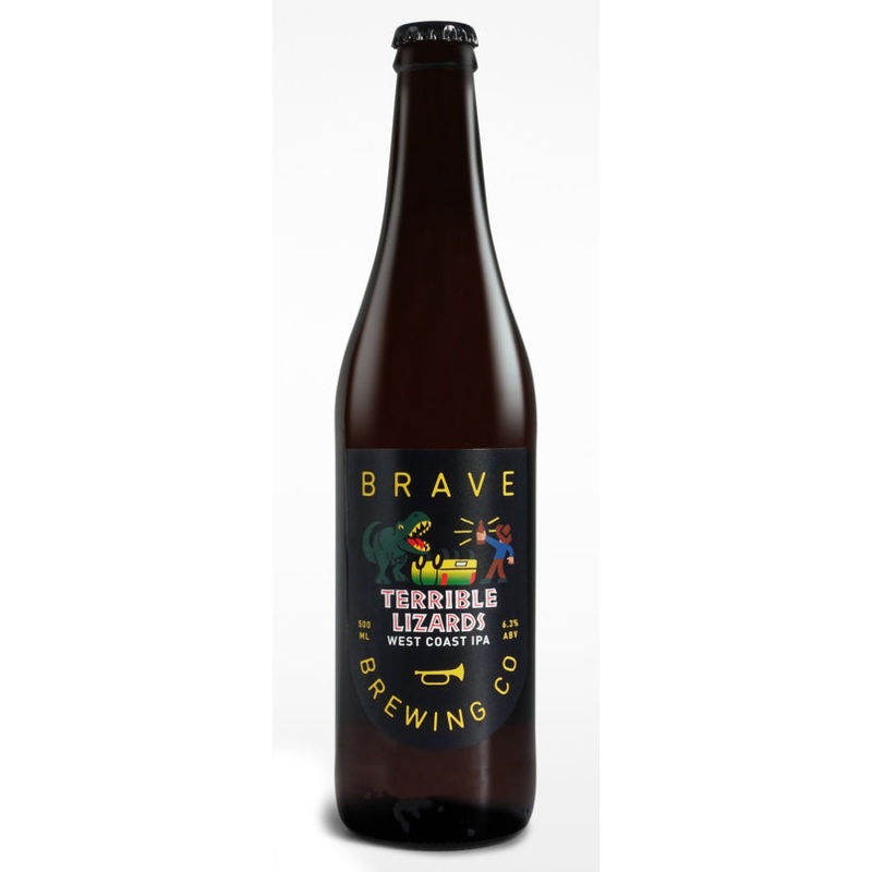 Brave Brewing Terrible Lizards WCIPA 500ml Bottle