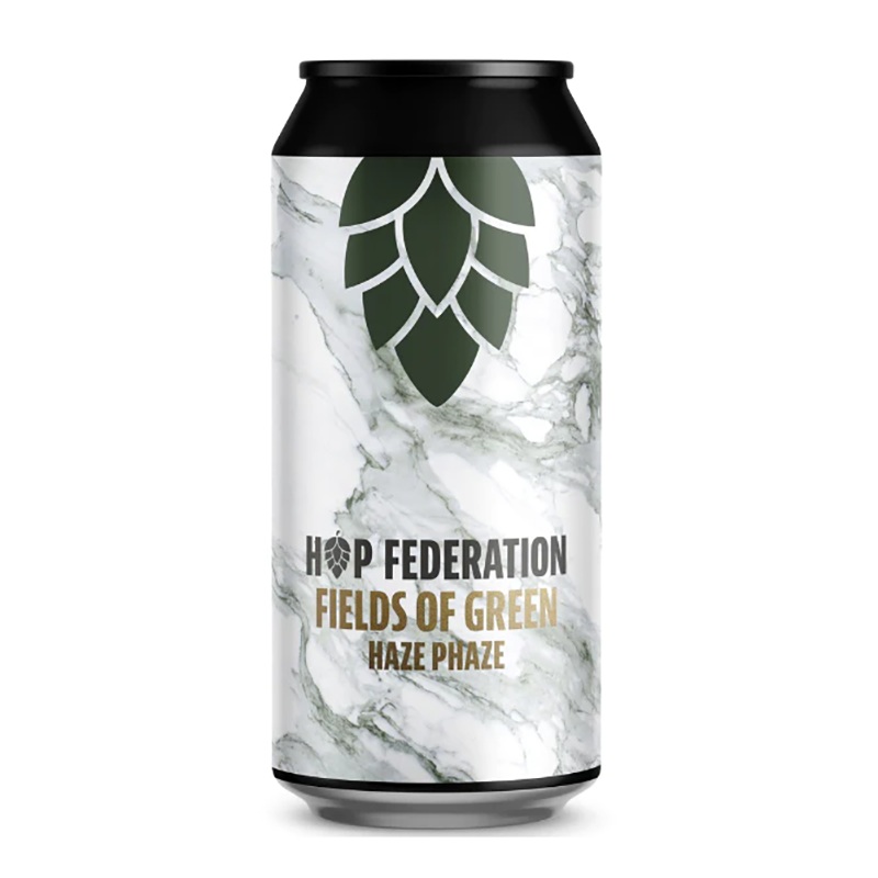 Hop Federation Fields of Green Hazy IPA 440ml can