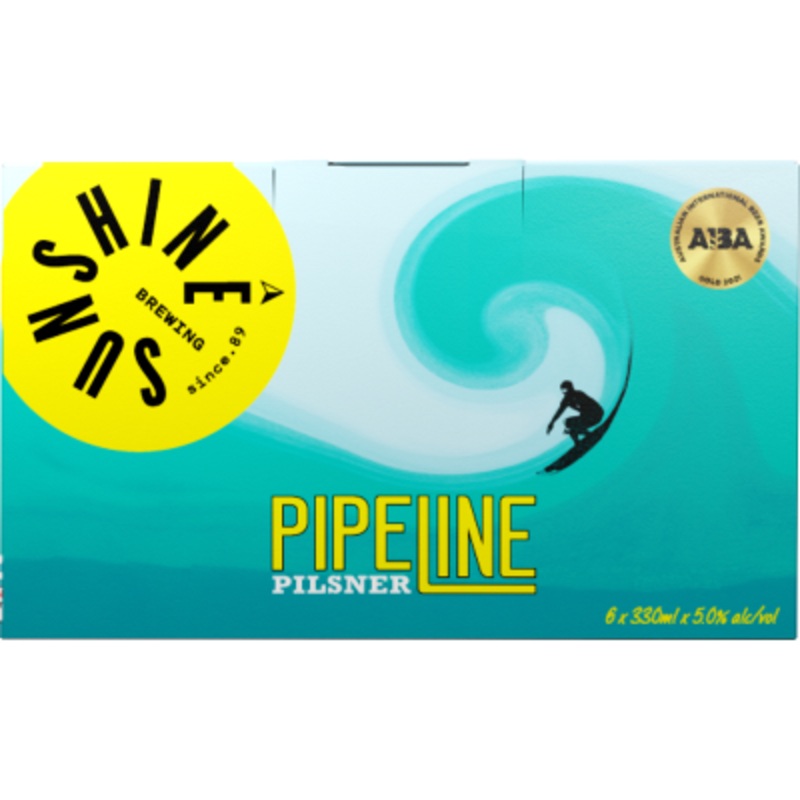 Sunshine Brewing Pipeline Pilsner 6pk Cans