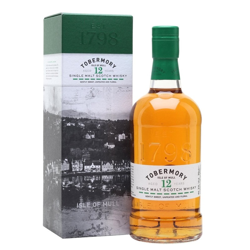 Tobermory 12 YO Isle of Mull Single Malt Scotch Whisky 46.3% 700ml