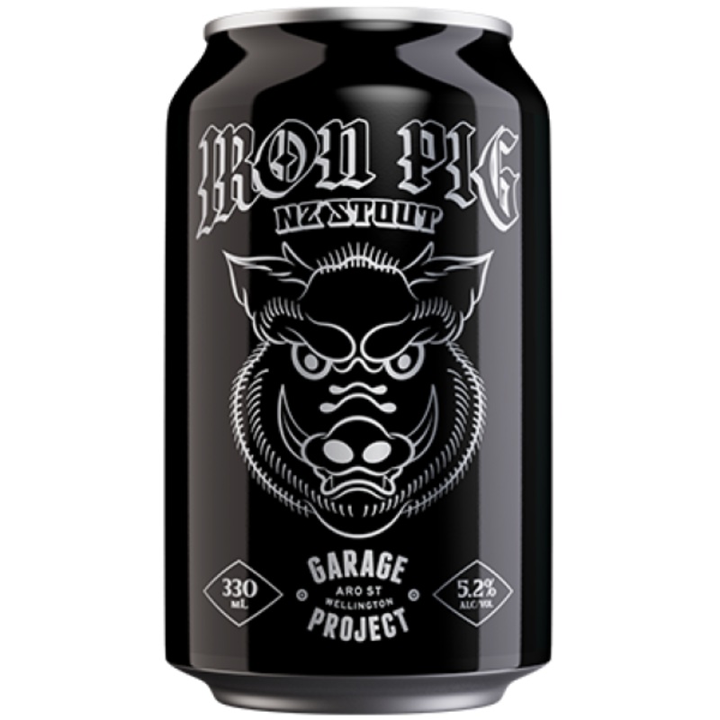 Garage Project Iron Pig NZ Stout 330ml Can