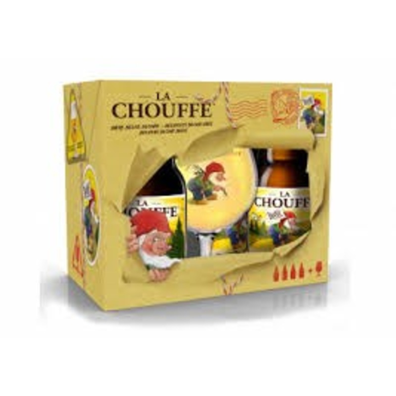 La Chouffe Gift Set 4x330ml + 1x Glass 330ml