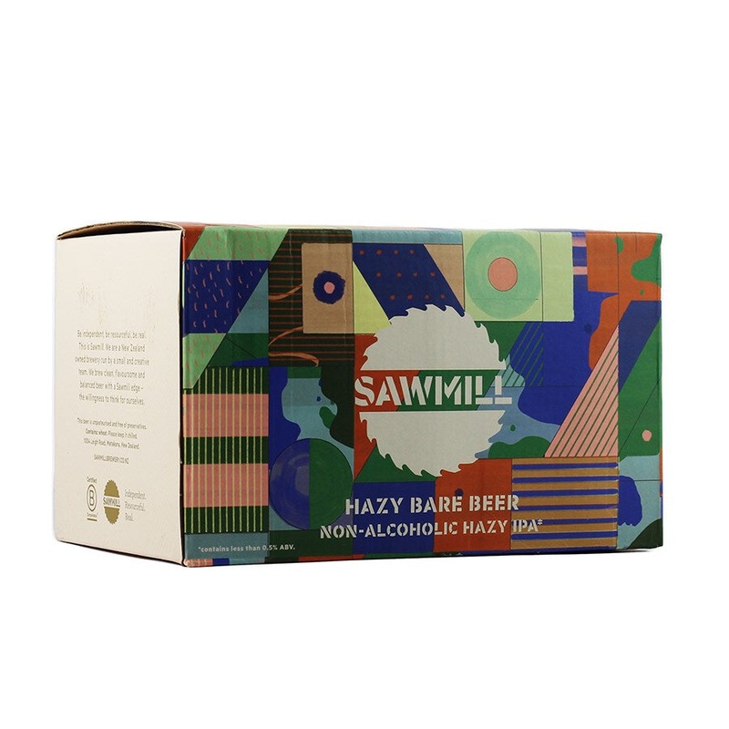Sawmill Hazy Bare Beer No Alcohol 6pk Cans