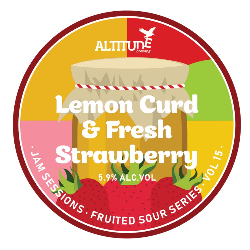 Altitude Brewing Jam Sessions Vol. 15: Lemon Curd & Fresh Strawberry 440ml