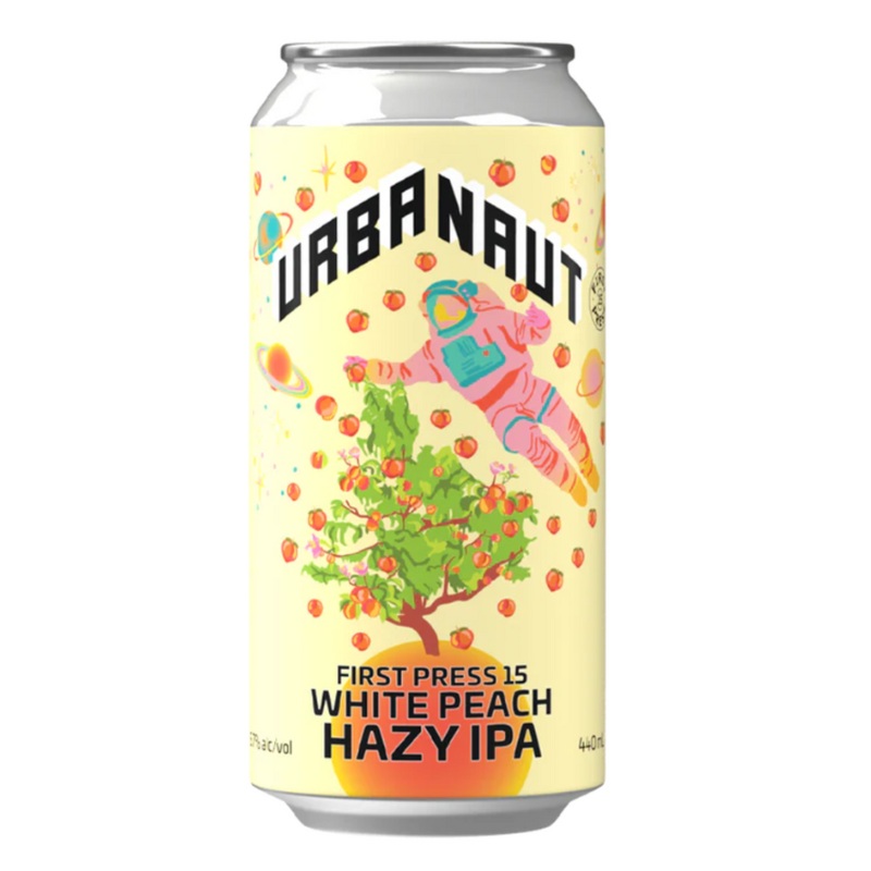 Urbanaut First Press #15 White Peach Hazy IPA 440ml